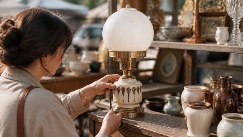 Illustration : Lampes vintage : comment reconnaître un modèle intéressant en vide-grenier