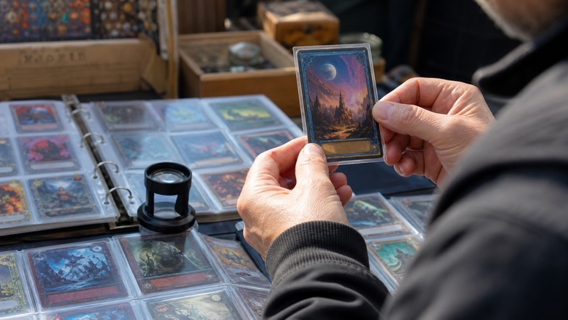 Illustration : Cartes à collectionner en vide-grenier : état, édition et faux signaux de rareté