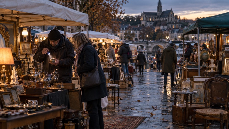 Illustration : Brocantes de fin d’automne : chiner malgré les journées plus courtes