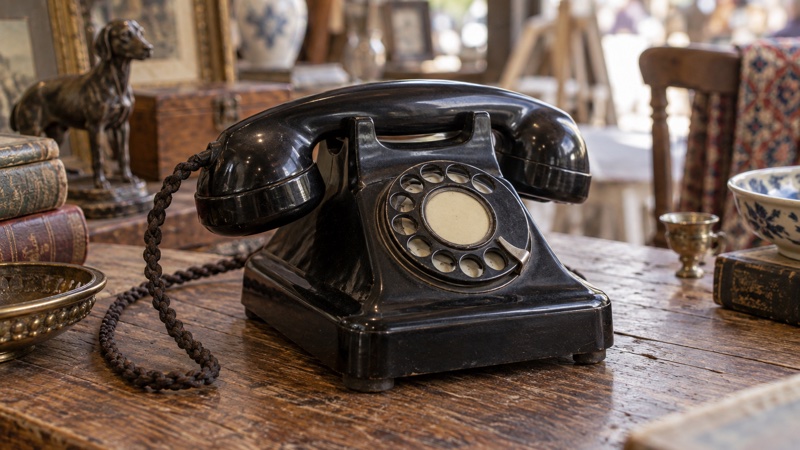 Illustration : Téléphones anciens en bakélite : cadran, coque et fonctionnement à vérifier
