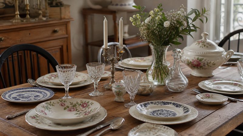Illustration : Comment intégrer des objets de brocante dans une décoration moderne