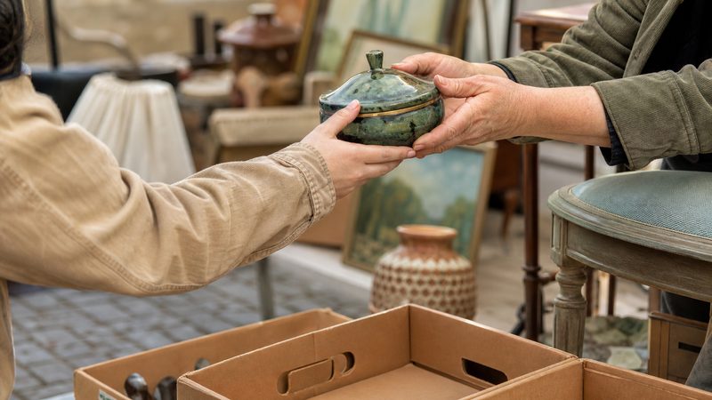 Illustration : Comment réussir son stand lors d’un vide-grenier