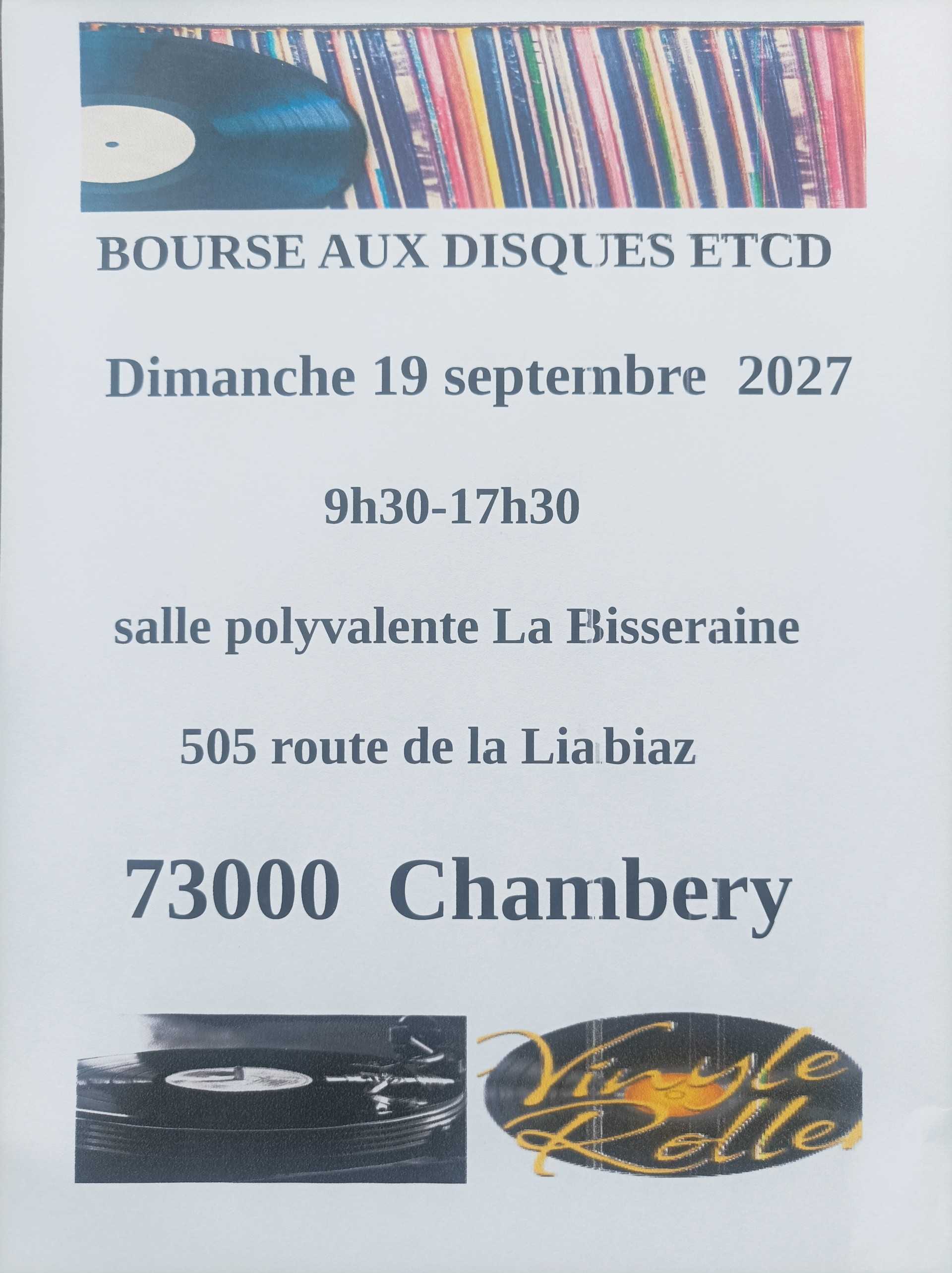 Photo de bourse aux disques vinyles et cd,