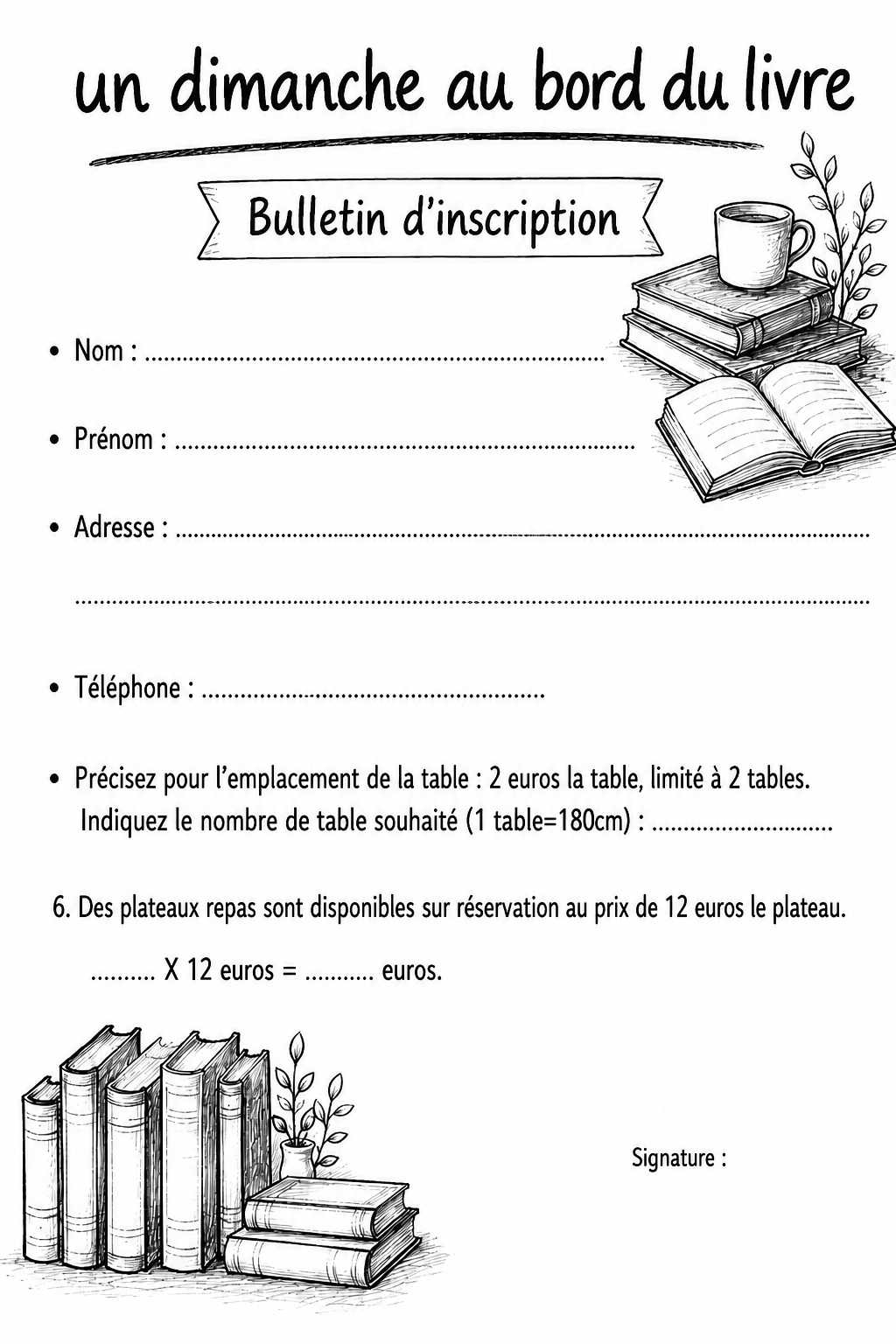 Photo de Un dimanche au bord du livre