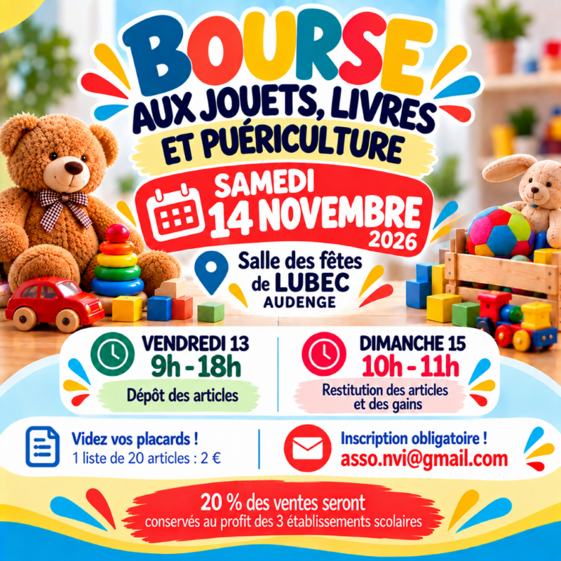 Photo de Bourse aux jouets, livres et puériculture de l'association Nous, Vous, Ils