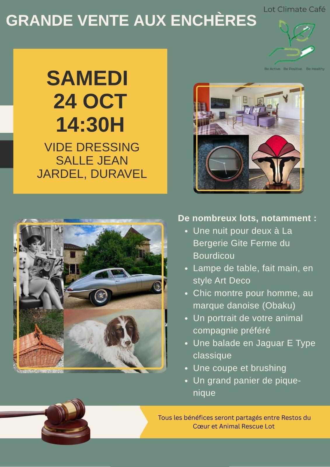 Photo de Vente aux enchères caritative à Duravel