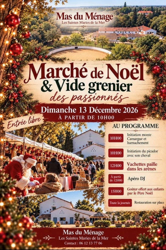 Photo de Marché de Noël & Vide-grenier  au Mas du Ménage