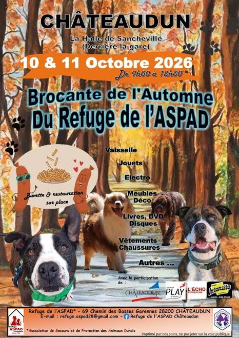 Photo de Brocante de l'automne du refuge de l'ASPAD