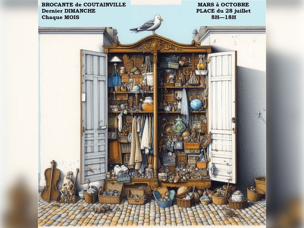 Photo de Marché d'antiquités-brocante de Coutainville - Octobre
