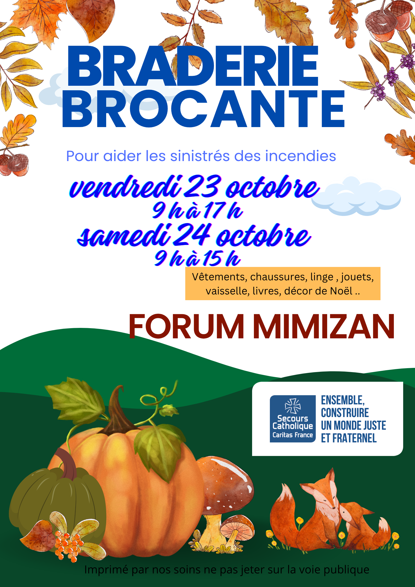 Photo de Braderie brocante du  Secours Catholique