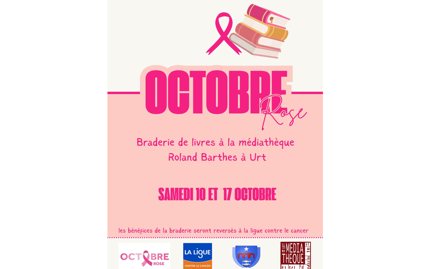 Photo de Octobre Rose : braderie de livres