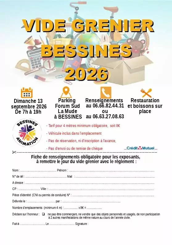Photo de Vide greniers à Bessines