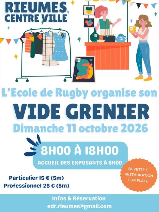 Photo de GRAND VIDE-GRENIER DE L’ÉCOLE DE RUGBY
