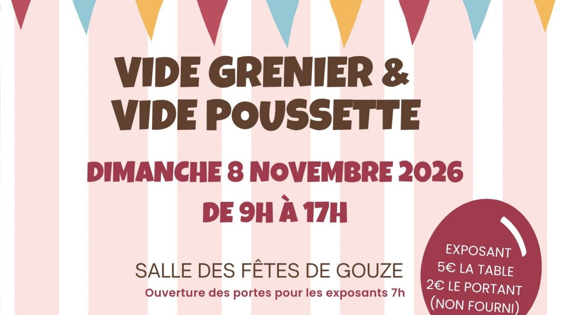 Photo de Vide grenier et vide poussette