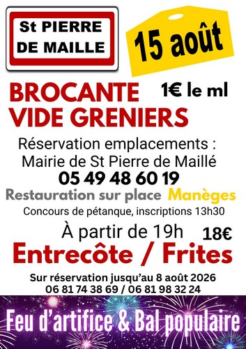 Photo de Saint pierre de maillé - 15 août brocante