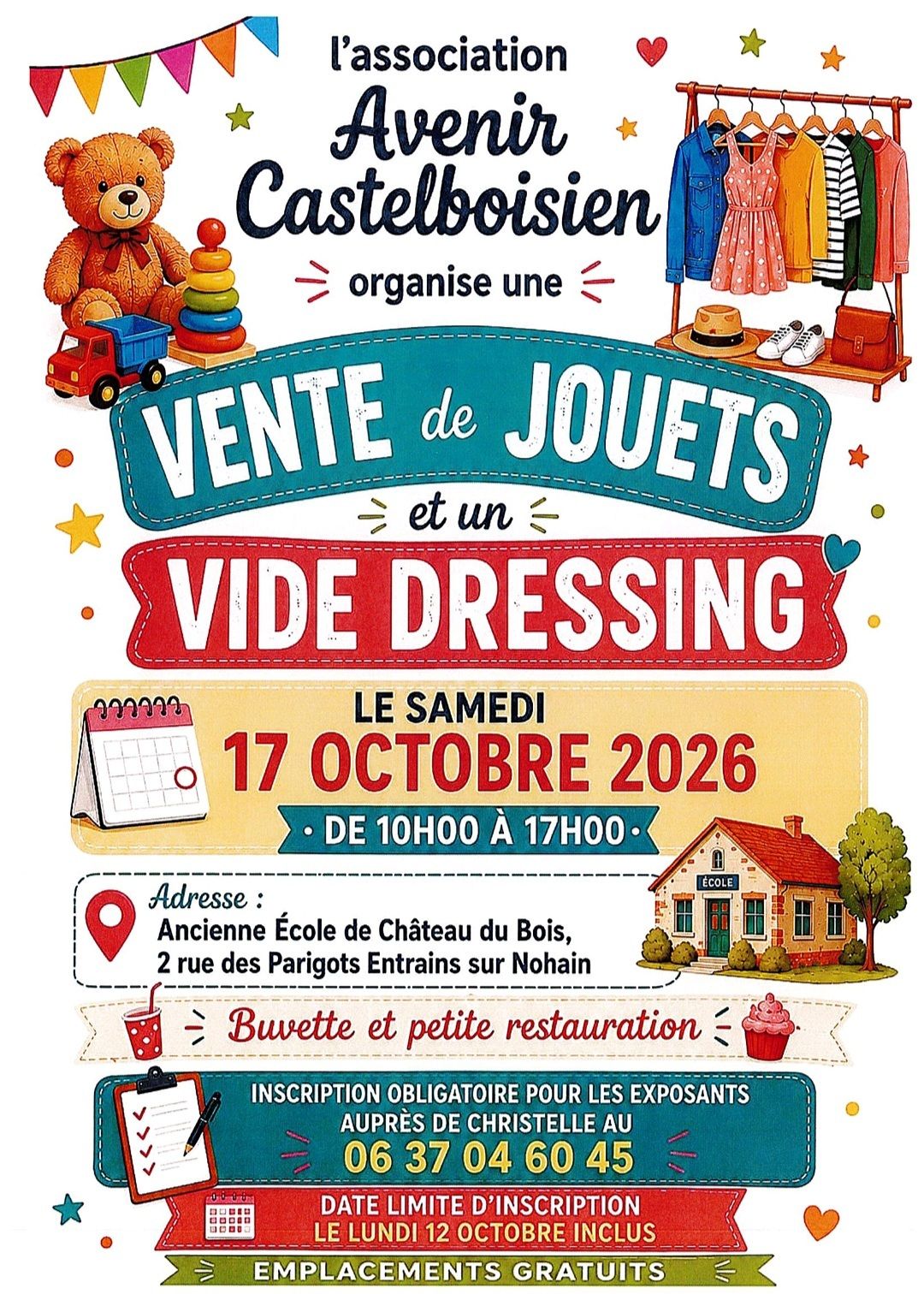 Photo de Vente de jouets et vide dressing