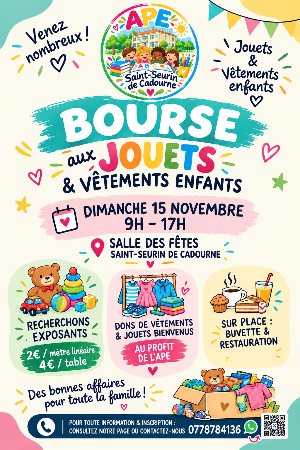 Photo de Bourse aux jouets et vêtements enfants