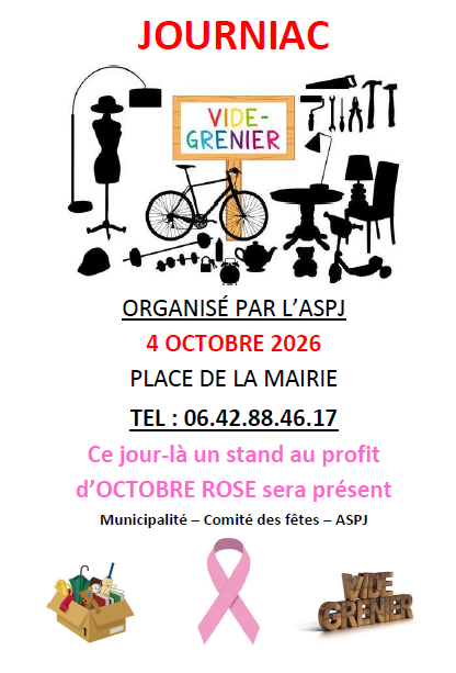 Photo de Octobre Rose - Vide grenier à Journiac