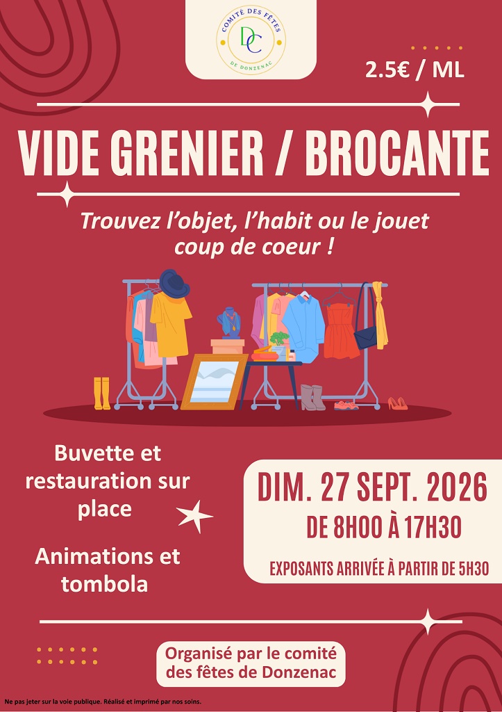 Photo de Vide grenier, brocante à Donzenac