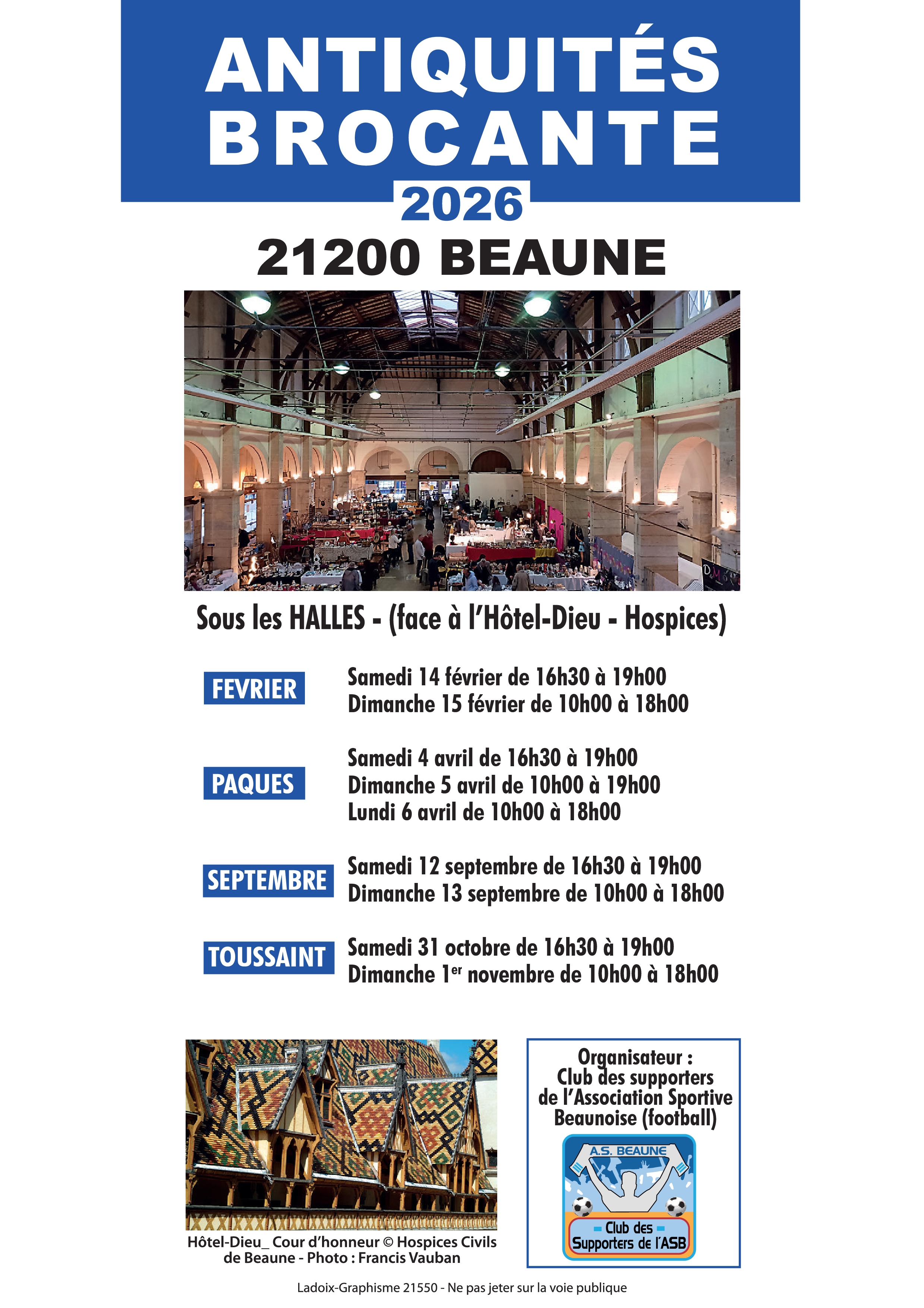 Photo de ANTIQUITÉS - BROCANTE DES HALLES DE BEAUNE