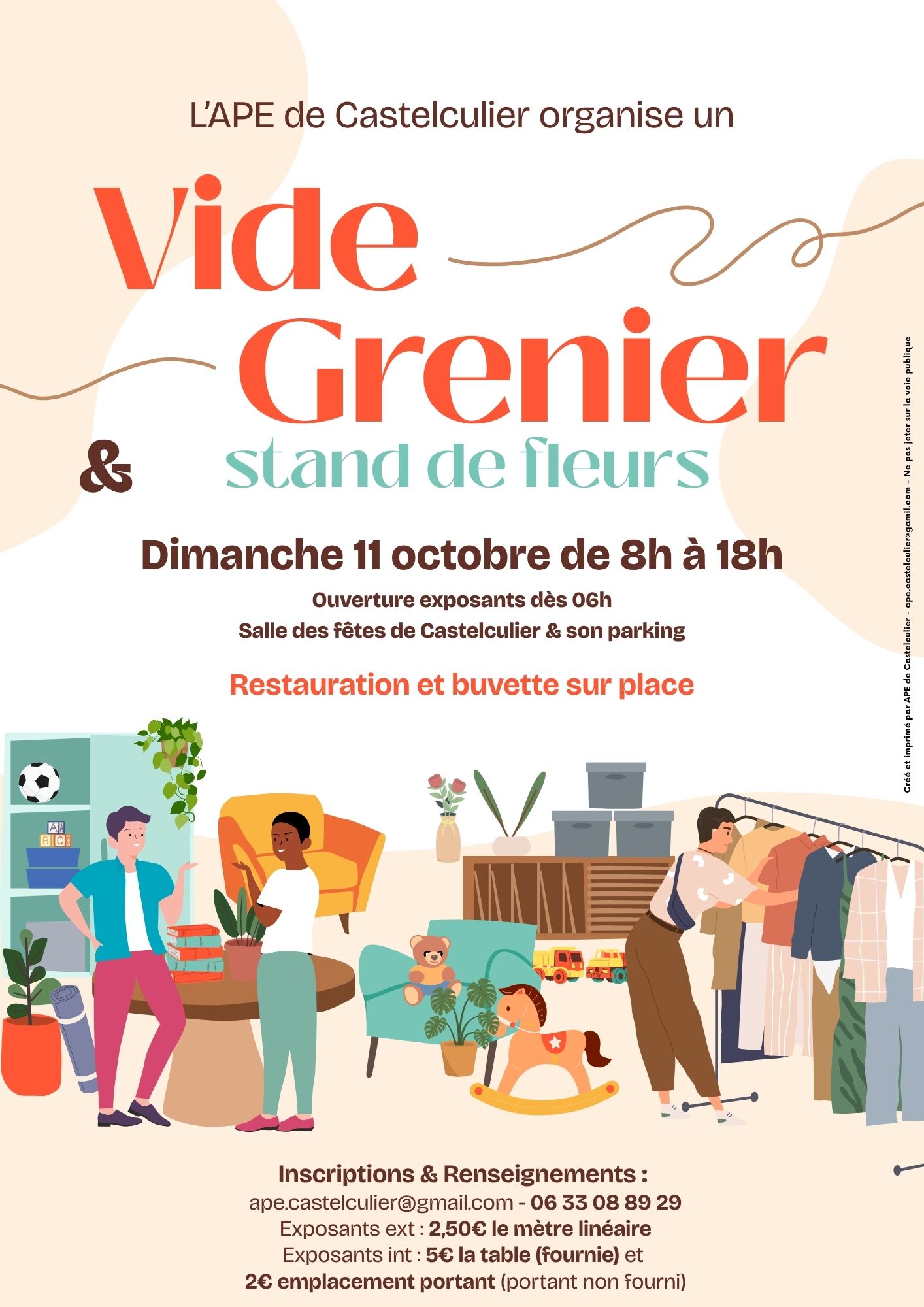 Photo de Vide grenier de L’Association des Parents d’Élèves des écoles de Castelculier