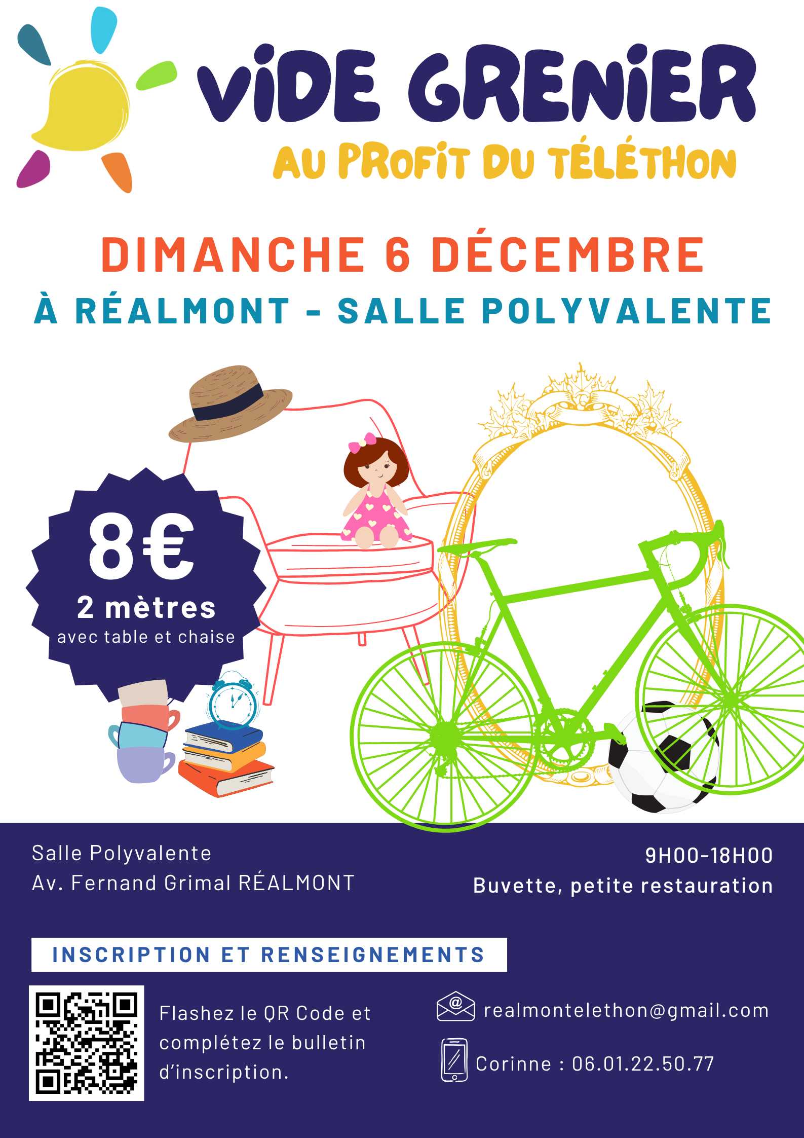 Photo de Vide grenier au profit du Téléthon à Réalmont