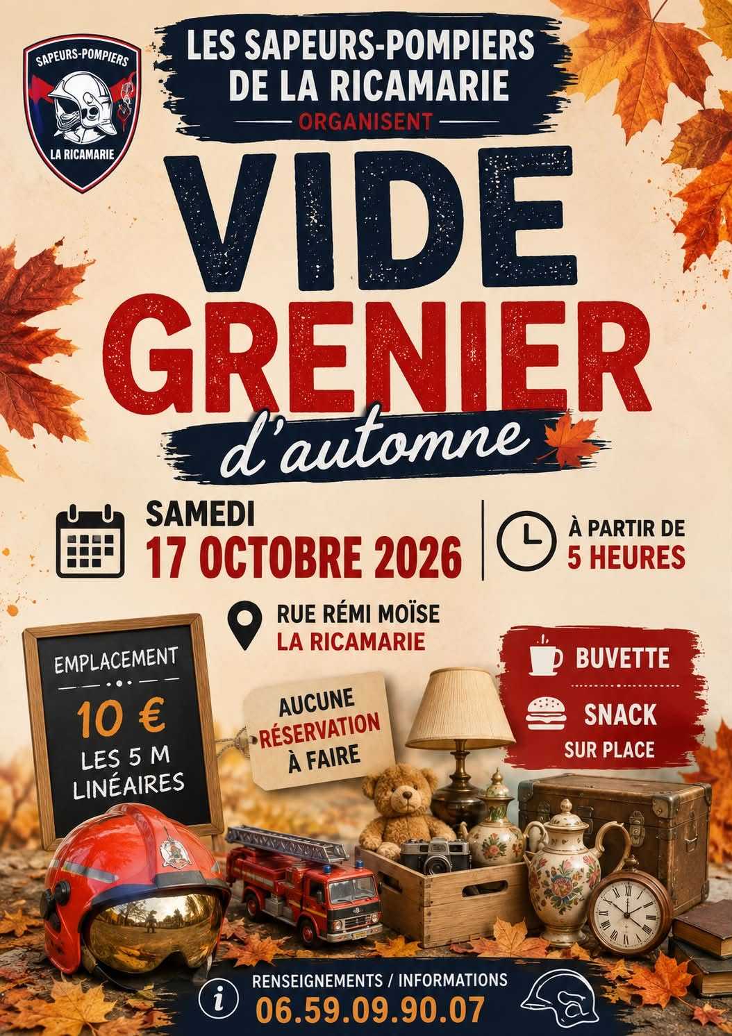 Photo de Vide-grenier des sapeurs pompiers de La Ricamarie